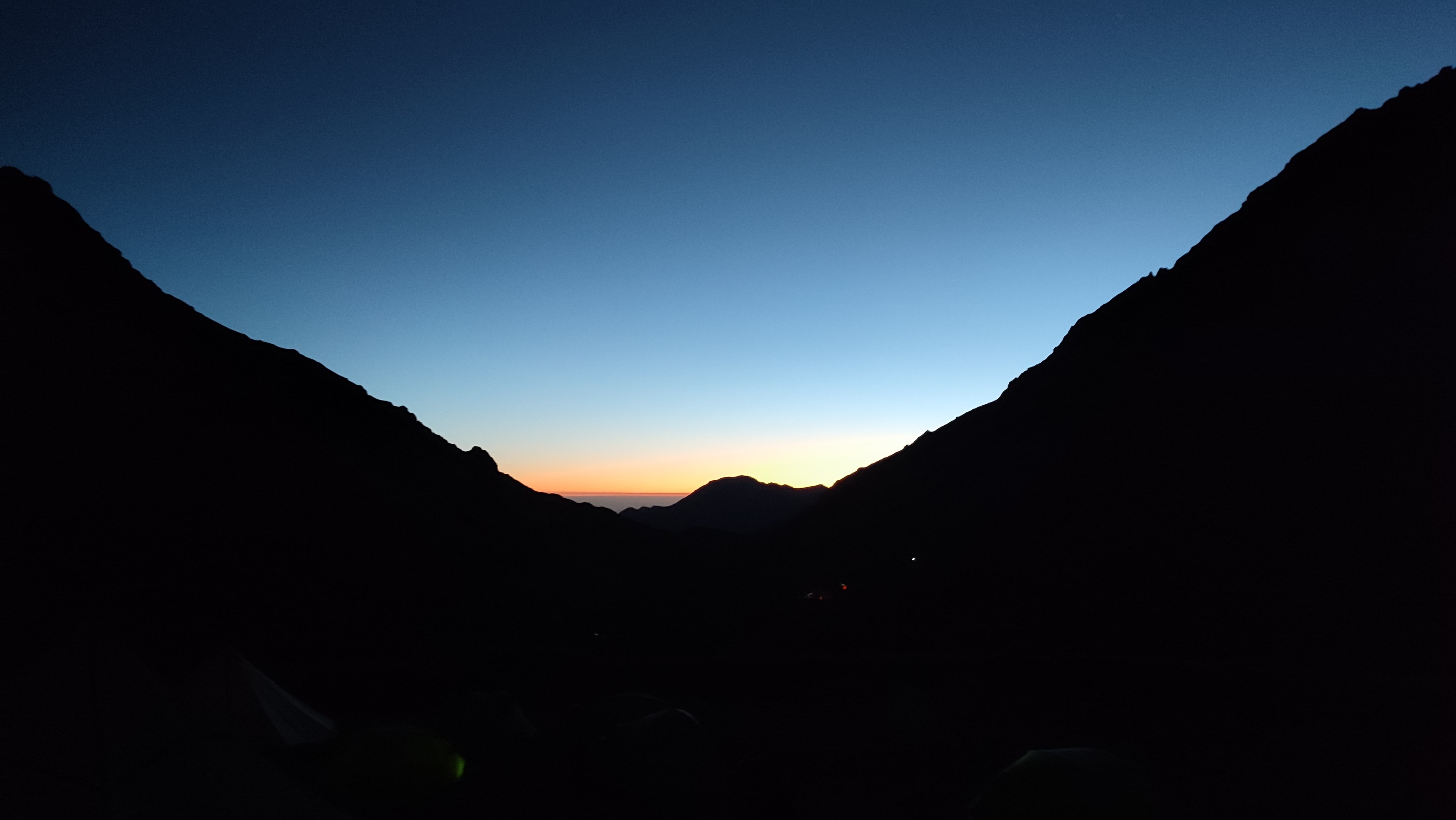 sunset from the summit of toubkal